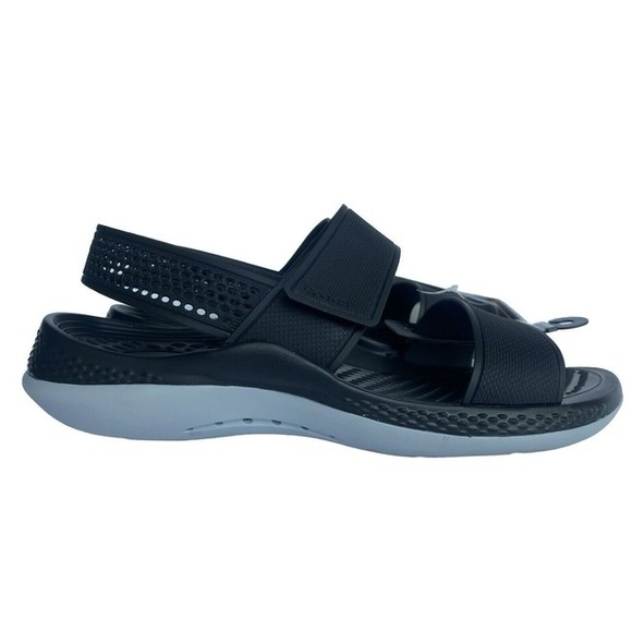 Crocs Women’s LiteRide 360 Sandals - Black/Light Grey Size 4 💎 - Picture 3 of 5